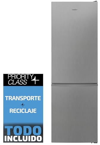 SAUBER - Frigorífico Combi Serie 3-185XV Tecnología TOTAL NOFROST - Luz LED - E - 186x60cm - Cajón ConvertiBox® - puerta ZeroClearance® - ENTREGA EN DOMICILIO Y RETIRADA DEL ANTIGUO INCLUIDO