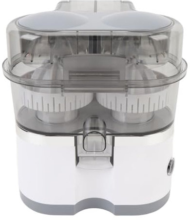 Exprimidor de Cítricos Eléctrico de Doble Cabezal, Extractor de Exprimidor Portátil, Exprimidor de Naranjas para Oficina en Casa Al Aire Libre, Fácil Limpieza y Mantenimiento,