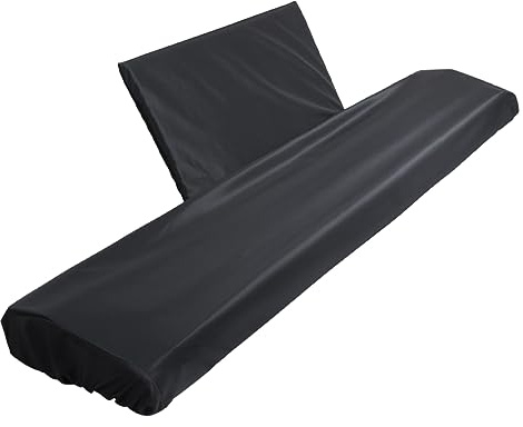 VINTORKY Dehnbare Schwarze Schutzhülle für 88-tasten Digitalpianos Tastaturschutz aus Reißfestem Material für Keyboard und Notenständer