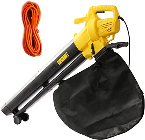 Soplador de Hojas eléctrico portátil Dos en uno, Ventilador de succión, triturador de Hojas doméstico, eliminación de Polvo, Limpieza de césped, Herramientas de jardín, soplador de Hojas, aspiradora