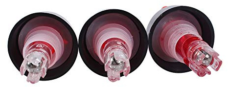 CHICIRIS Dispenser per Cocktail con Dosatore per Bevande da 35 Ml per Bar Domestici, Versatore per Bottiglia in Plastica Trasparente (rosso)