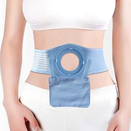 Justerbart Stomiband, Stomiband med 4 Hålstorlekar, Stomitillbehör för Stomipatienter för Att Förhindra Parastomalt Bråck(Medium)