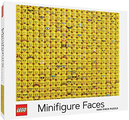 Lego Minifigure Faces Puzzle: 1000-piece