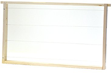 Germerott Bienentechnik 33 x Deutsch Normal Maß Rahmen mit geraden Seiten 4-Fach waagerecht verdrahtet