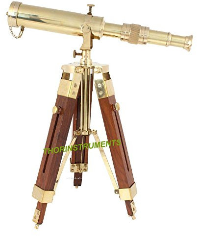 Vintage Brass Nautical Telescope on Tripod Stand Desktop Telescope Outdoor Adventures