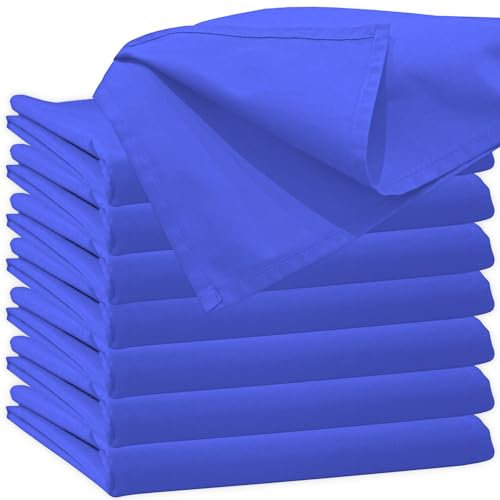 Glatte Bettlaken ohne Gummizug 70 x 140 cm Blau Uni Baumwolle Haustuch Einfache Klassische Hotel Bettücher ohne Spanngummi Kinderbett Laken Leintuch Haushaltstuch