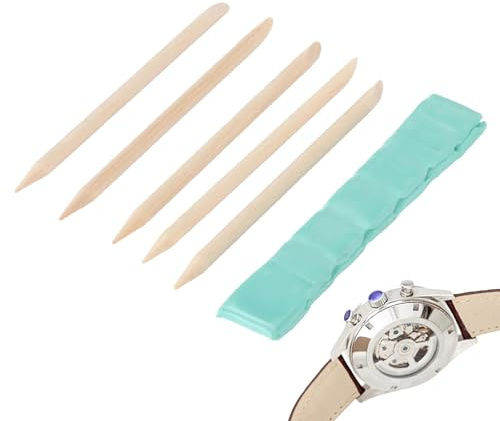 Lot de 6 Petites argiles de Nettoyage de Montre – Pâte de Nettoyage de précision pour Montre | Dissolvant d'huile et de réparation de Montre pour Roue de Cadran de Montre