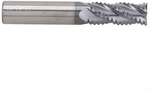 Fresa per sgrossatura in metallo duro rivestito in AlTiN, design a 4 denti per un'efficace rimozione del materiale nella produzione (12 mm)
