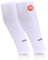 GripNin9 Hochwertige Stutzen Fussball Herren | ONESIZE Fußball Stutzen Kinder | Stutzen ohne Socken | abgeschnittene Stutzen Fußball Weiß | 2 Paar | Sleeves Tubes