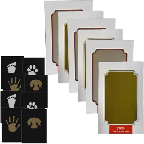 CHAOTEMAI 6 Artículos Huellas Bebé Recién Nacido Set, Huella Perro, Huellas Bebe Reciens Nacido, Huella Para Gato, Adecuado Para Regalos Para Bebes Recien Nacidos, Perro, Mascotas, Recuerdo
