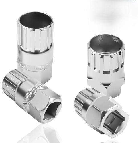 Times Mark Bike Cassette Removal Tool Set, 4 Piece Bicycle Freewheel Remover and Lockring Tool Kit, Carbon Steel Repair Tools for MTB and Road Bike Maintenance