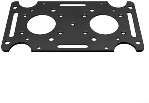 Robusta piastra di montaggio per cassetta postale in acciaio per pali in legno o cavi 4x4, supporto affidabile per cassette postali