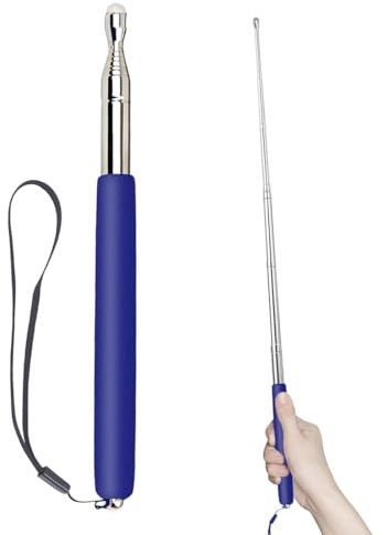 VONJUMA Bastone Indice Allungabile 100Cm Asta Telescopica Con Maniglia Bastone Indice Allungabile In Acciaio Inox Compatto Per Lezioni Di Presentazione