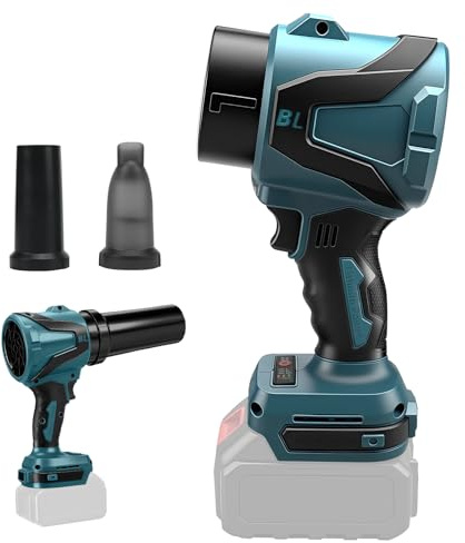 Mini-batterifläkt och handdammsugare 2-i-1, kompatibel med Makita 18 V-batteri (utan batteri), borstlös bärbar dammsugare med 2 munstycken för bil, hushåll, kontor, kök