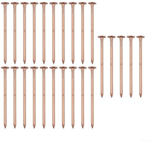 Copper Nails, 3 Inch 25 Pack Tree Stump Killer Nails for Root Removal, Heavy-Duty Copper Spikes for Stump Treatment