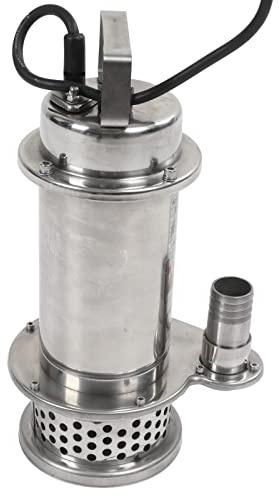 MasYosh Bomba Sumergible para Aguas Residuales, Acero Inoxidable 304 370W 220V ³/h Flujo Elevación de Descarga de 9m, con Dispositivo de Protección Térmica, para Minería Industria