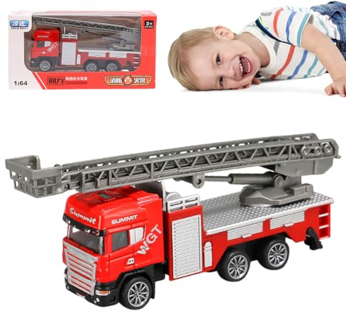 Spiritzohic Fire Engine Toys, Large Fire Truck Toy Friction Powered Large Toys Firetruck Friction Powered Vehicles for Birthday Presents Cars Games Track Games for age14+（A）