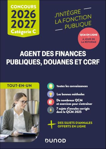 Concours commun Agent des finances publiques, douanes et CCRF - 2026-2027: Catégorie C - Tout-en-un