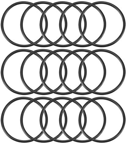 anskaffningskarta Nitril gummi O-ringar 34 mm OD 30 mm ID 2 mm bredd, metrisk buna-N tätningspackning, paket med 15