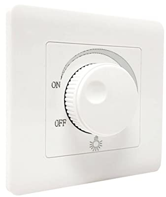 Jandei - Variateur d'intensité LED Triac 220 V 600 W, variateur pour spots encastrés, bandes lumineuses, luminaires, appliques murales, salon, bureau, maison, marche/arrêt