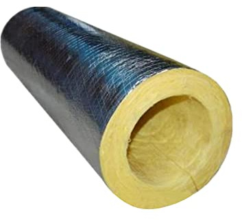 TRGCJGH Tubo in Lana di Vetro, Tubo in Lana di Roccia, Tubo Isolante in Fibra di Vetro, Involucro del Tubo in Lana di Vetro, Involucro del Tubo del Vapore con Isolamento Termico,1.3 * 1.2in