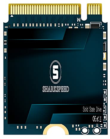 S SHARKSPEED M.2 2230 SSD 1TB NVMe PCIe, Gen 3.0X4 Unità a Stato Solido Interno Compatibile con Steam Deck Surface Pro7+/ProX/laptop3/laptop4/laptop Go GPD Ultrabook Tablet(1TB, M.2 2230 NVME)
