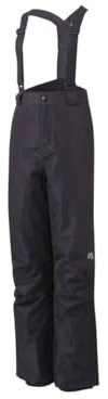 Crivit Kinder & Jugendliche Ski Hose Skihose, Boys, wasserabweisendes Obermaterial (146/152, Dark Black)
