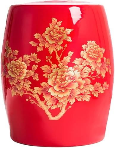 CHFYIJYHM Recipiente de almacenamiento de cereales de cerámica retro, dispensador tradicional de granos de porcelana china, para cereales, harina, azúcar, café, arroz, frutos secos, aperitivos, comida