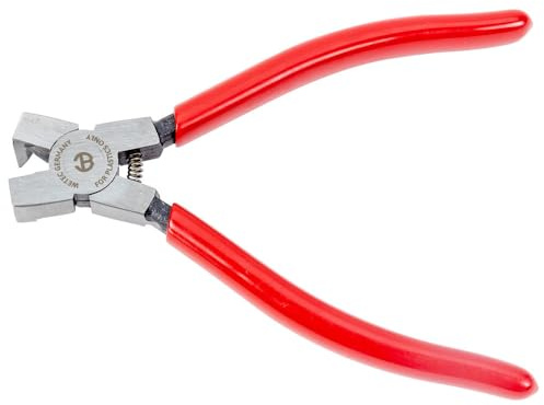 WETEC Taglierina laterale per plastica, lama angolata (pinza separata angolata) Lunghezza: 150 mm/testa: lucidata, angolata 90 °/maniglie: rivestita in plastica