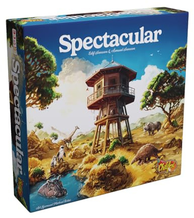 Spectacular Board Game - Build & Manage an Animal Park, Dice Drafting & Tile Placement Strategy Game for Kids & Adults, Ages 10+, 1-6 Players, 30 Minute Playtime, Made by Surfin' Meeple