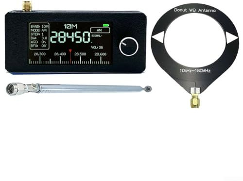 Mini SI4732 Radio, voll ausgestattetes Radio ESP-32-S3 Master Control, SI4732 Chip, LSB, USB, AM, FM, 4,8 cm IPS-Bildschirm, mit Antenne (A)