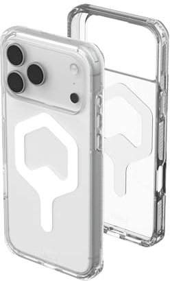 URBAN ARMOR GEAR UAG Designed for iPhone 17 Pro Max Case Plyo - Compatible with MagSafe Transparent Military Grade Protective Cover, Ice/White