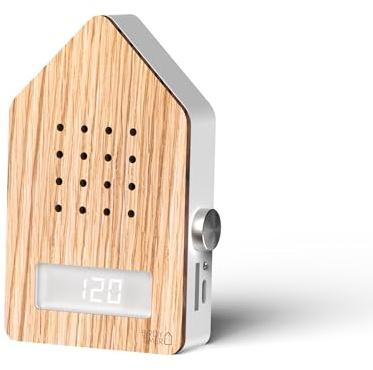 RELAXOUND Birdytimer Oak – Digitaler Timer mit natürlichem Vogelgezwitscher zur sanften Erinnerung (Holz) Kochen, Sport, Yoga, Meditation, Lernen - Keine Batterien Erforderlich (Oak)