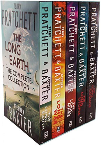 The Long Earth 5 Books Collection Box Set by Terry Pratchett & Stephen Baxter (The long earth, The long war, The long mars, The long utopia, The long cosmos)