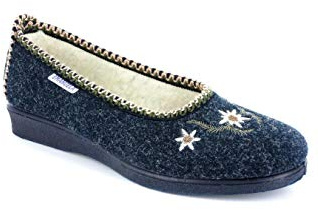 EMANUELA 2087 Pantofole Ballerina da casa comode Rosso Verde Blu