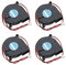 Rowiz 50mm Blower Fan 24V 0.1A Brushless 2-Pin Connected Mini Turbo Fan Centrifugal Turbine Fan for Purifier Humidifier, 50x15mm, Pack of 4