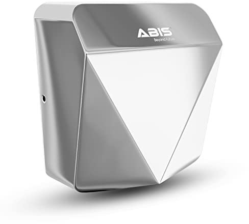 ABIS DuoAct Eco-Friendly Automatic Hand Dryer with UV Lighting | Diamond-Shaped Hand Dryer with Touch-Free Automatic Sensor and Hot & Cold Switch | Suitable for Any Establishment
