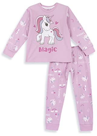 Chicco, Pigiama Bambina Lungo in Cotone Leggero, Pigiama Unicorno Bambina, Abbigliamento Bimba, Designed in Italy