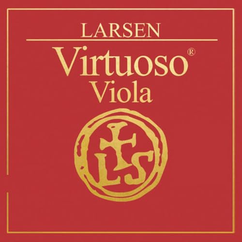 LARSEN STRINGS Cuerdas para viola de longitud de escala extralarga 420 mm, Sol Plata Mediana