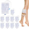 WIYETY Poches de Drainage Urine: 10 Pièces Poches De Nuit De Cathéter, Vanne Transversale, Sacs de Drainage D'urine, Sac de Jambe pour Drainage de L'urine pour Hommes Femmes Personnes Agées, 2000ML