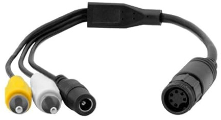 VSG24 93014 – backmonitor, adapterkabel, anslutningskabel, cinch adapter (RCA, video, ljud) 12 V-24 V (för WAECO | DOMETIC)