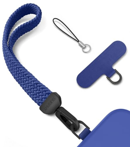 SURPHY Cordón Elástico Teléfono, Correa Antirrobo Hebilla Metal Multiusos | Cordón Elástico Tejido Hebilla Metal Antirrobo, Llavero Anticaídas para Móviles, Ideal Uso Diario y Viajes