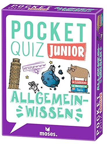 Moses. Pocket Quiz Junior - Allgemeinwissen, Das Kinderquiz mit 100 spannenden Fragen und Fakten zu den Themen Geografie, Geschichte und Sport, Für Kinder ab 8 Jahren