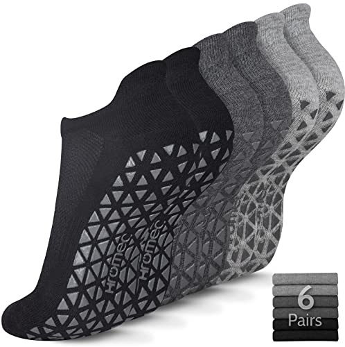 Hromec Pilates Socks Non Slip Grips for Yoga Barefoot Ballet Barre Hospital