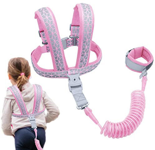 Kinder Sicherheitsleine, Kinder Laufgeschirr, Baby Antiverlust Gürtel, Anti-Verlust Handgelenk verbindung mit Schloss, für Eltern Kind Aktivitäten im Freien