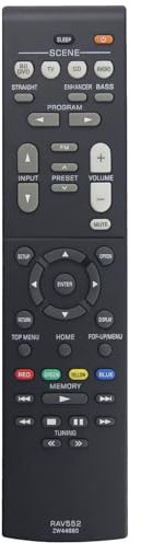 Télécommande de rechange RAV552 ZW44660 pour récepteur AV Yamaha TSR-5790 TSR-5790BL RX-V579 RX-V381 RX-V383 RX-V385 HTR-3068 HTR-3069 HTR-3071 RX-V379 RX-V379 X-V4799 HTR-2071 RX-V283 RX-V283BL