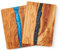 Lux Resin - Tabla de cortar de madera de olivo premium, tabla de cortar con resina, tabla de cortar grande (35 x 25 x 2 cm), tabla de servir de madera, preengrasada, tabla de cortar para cocina