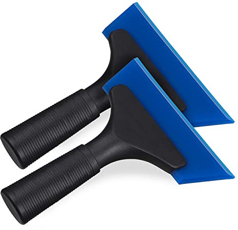 Cabilock 2pezzi Raschietto Per Pellicola Auto Tergivetro Per Pellicola Auto Strumento Per Raschietto Per Parati Lisciatore Per Adatto Per Pulizia Bagni Vetri Specchi e Cucine Non Danneggia
