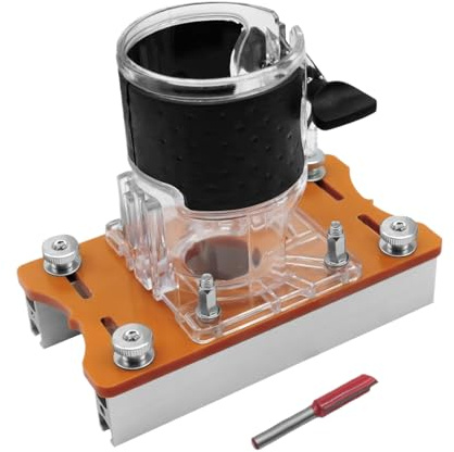 Tagliabordi 2 in 1 per la lavorazione del legno, accessori manuali portatili e regolabili 2 in 1, base per fresatura e fresatura, per lavori artigianali fatti a mano, per lavori di riparazione di