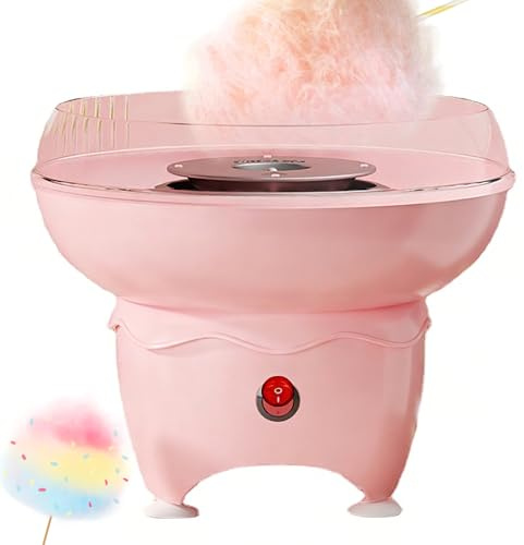 Macchina Per Zucchero Filato, Macchina Elettrica Per Zucchero Filato Fai Da Te Da Con Zucchero, Disponibile In 3 Parti, Diametro Grande 267 MM, Mini Macchine Per Filo Interdentale Per Casa, Fest pink